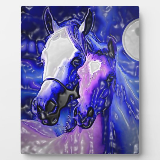 Pferde in Liebe Fotoplatte (Vorderseite)