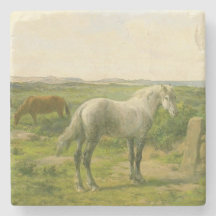 Pferde in Meeresnähe (von Rosa Bonheur)
