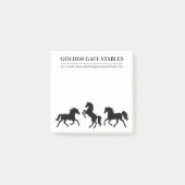 Pferde in Motion Pferdestall oder Ranch Post-it Klebezettel (Vorderseite)