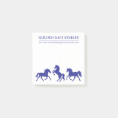 Pferde in Motion Pferdestall oder Ranch Post-it Klebezettel (Vorderseite)