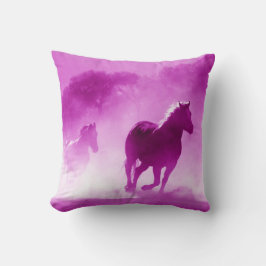 Pferde in Rosa Kissen