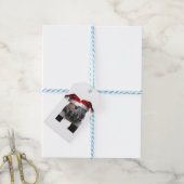 Pferde in Santa Claus Hats Geschenkanhänger (Mit Garn)