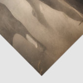 Pferde in Sepia Decoupage Seidenpapier (Ausschnitt)