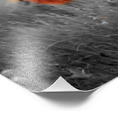 Pferde in Teilfarbfotografie Fotodruck (Ecke)