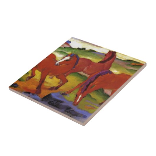 Pferde IV (die roten Pferde) durch Franz Marc Fliese (Seite)