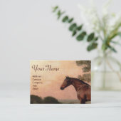 PFERDE / Jäger mit zwei Spaniels Visitenkarte (Stehend Vorderseite)