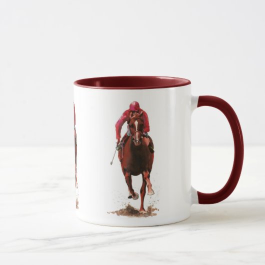 Pferde, Jockey Tasse (Rechts)