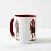 Pferde, Jockey Tasse (Vorderseite Links)