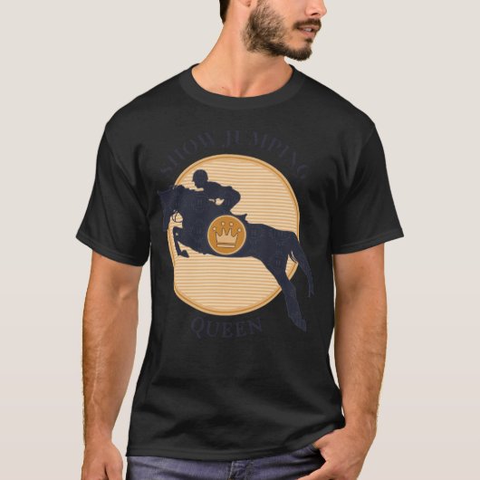 PFERDE JUMPING Western Reitpferde T-Shirt (Vorderseite)