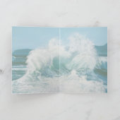 Pferde kämpfen auf See - Inspirationskarte Karte (Innenseite)