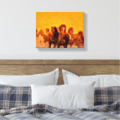 Pferde - Kanvas, umhüllt Leinwanddruck (Insitu (Schlafzimmer))