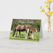 PFERDE KARTE (Gelbe Blume)