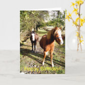 PFERDE KARTE (Gelbe Blume)