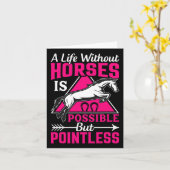 - Pferde Karte (Gelbe Blume)