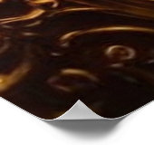 Pferde Karussell farbenfroh abstrakt surreal Poster (Ecke)