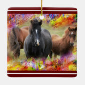 Pferde Keramik Ornament (Rückseite)