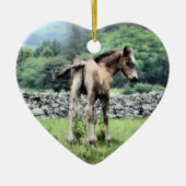 PFERDE KERAMIK ORNAMENT (Vorne)