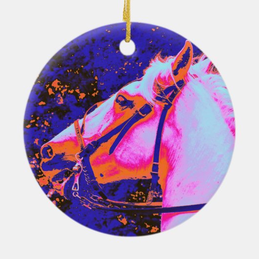 PFERDE KERAMIK ORNAMENT (Hinten)