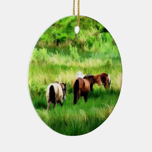 PFERDE KERAMIKORNAMENT (Rechts)