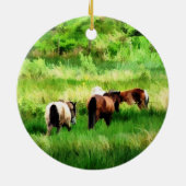 PFERDE KERAMIKORNAMENT (Hinten)