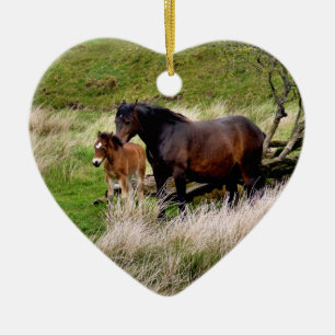 PFERDE KERAMIKORNAMENT