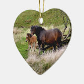 PFERDE KERAMIKORNAMENT (Links)