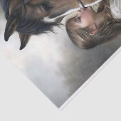 Pferde Kiss Decoupage Seidenpapier (Ausschnitt)