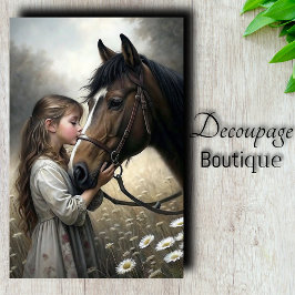 Pferde Kiss Decoupage Seidenpapier