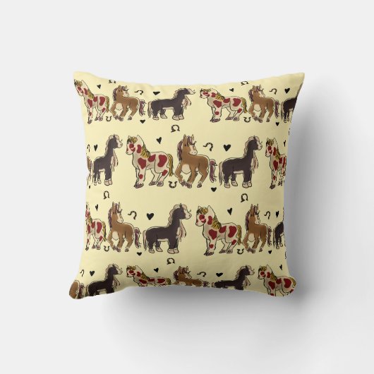 Pferde Kissen (Rückseite)