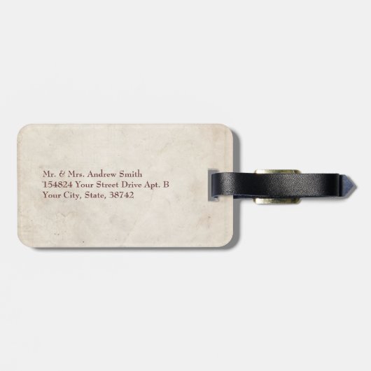 Pferde Kisses Gepäckanhänger (Rückseite horizontal)