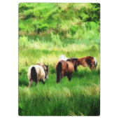 PFERDE KLEMMBRETT (Rückseite)