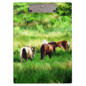 PFERDE KLEMMBRETT (Vorderseite)