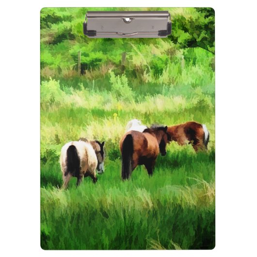 PFERDE KLEMMBRETT (Vorderseite)