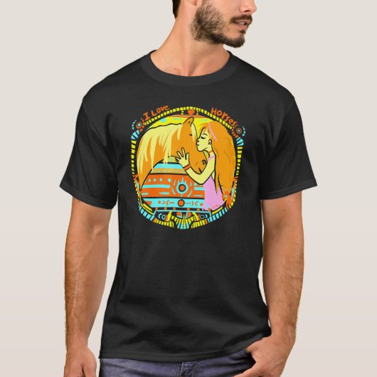 Pferde Kunst T-Shirt (Vorderseite)