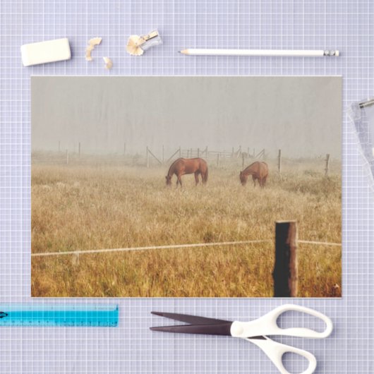 Pferde Land Rustikale Entdeckung Seidenpapier (Handwerk)