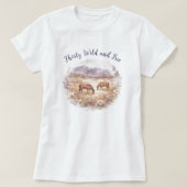 Pferde Landschaft Meilenstein Geburtstag T-Shirt (Design vorne)