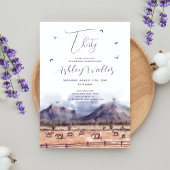 Pferde Landschaft Meilenstein Geburtstagsparty Einladung