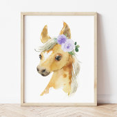 Pferde, Landtiere, Lilac-Blume, geschlechtsneutral Bilderwand Sets