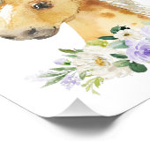 Pferde, Landtiere, Lilac-Blume, geschlechtsneutral Fotodruck (Ecke)
