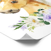 Pferde, Landtiere, Lilac-Blume, geschlechtsneutral Poster (Ecke)