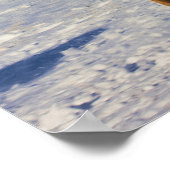 Pferde laufen im Schnee Poster (Ecke)