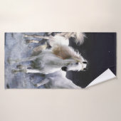 Pferde laufen Kissen Badehandtuch (Badehandtuch)