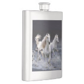 Pferde laufen Kissen Flachmann (Rechts)