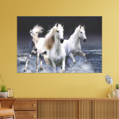 Pferde laufen Kissen Leinwanddruck (Insitu (Wohnzimmer))
