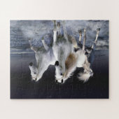 Pferde laufen Kissen Puzzle (Horizontal)