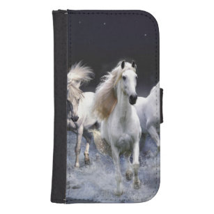 Pferde laufen Kissen Galaxy S4 Geldbeutel Hülle
