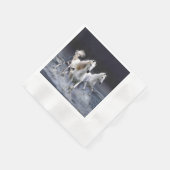 Pferde laufen Kissen Serviette (Ecke)