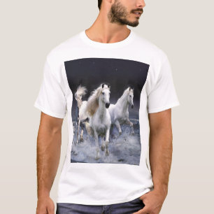 Pferde laufen Kissen T-Shirt
