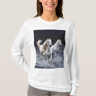 Pferde laufen Kissen T-Shirt