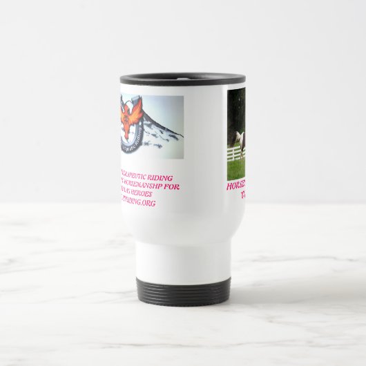 PFERDE LEIHEN US-FLÜGEL REISEBECHER (Mittel)